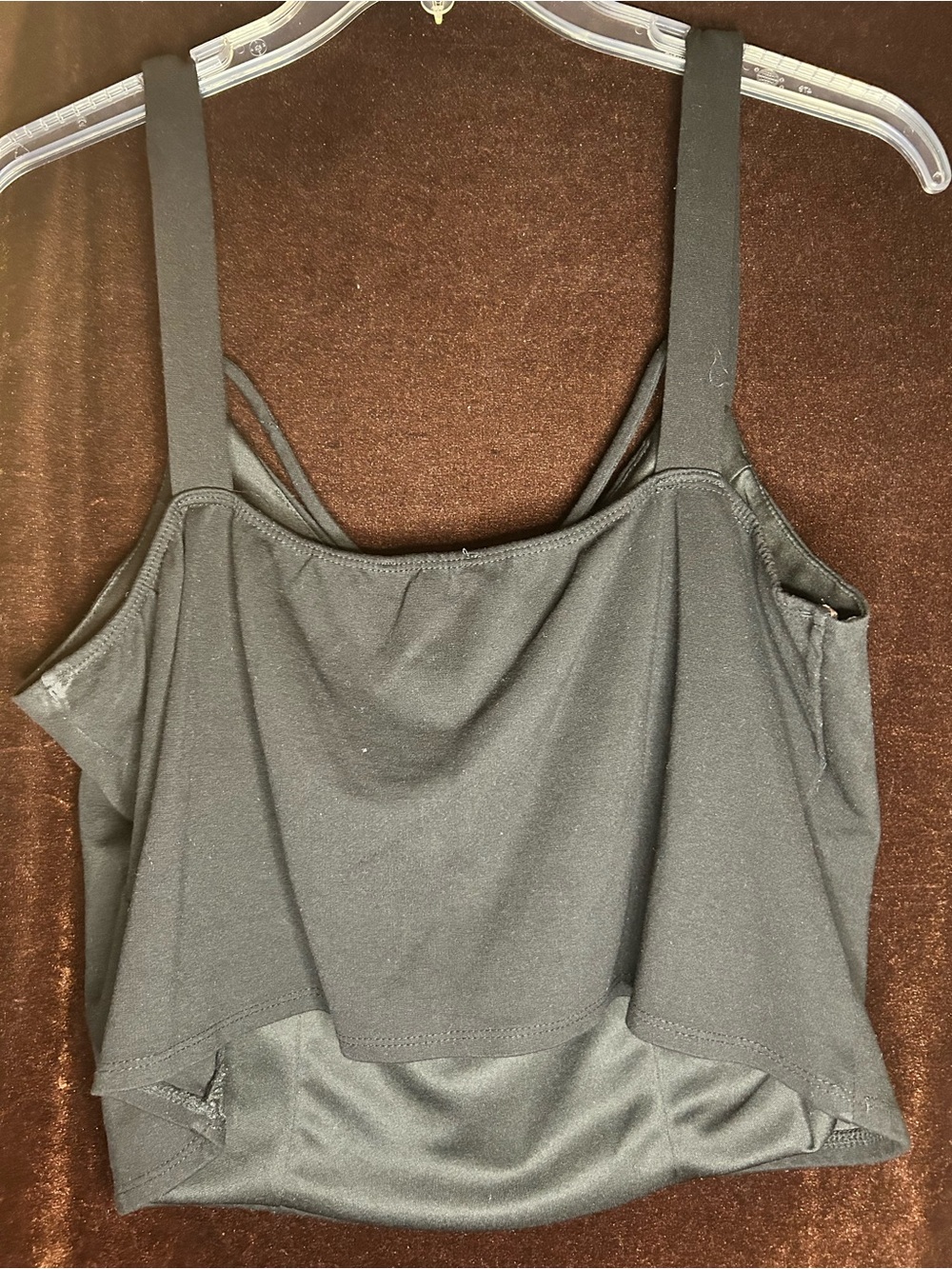One Olive Green Strappy Women's Tank Top & One Black Strappy Women’s Tank - Picture 3 of 4